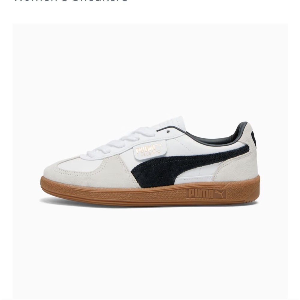 Puma Palmero White and Black Sneakers